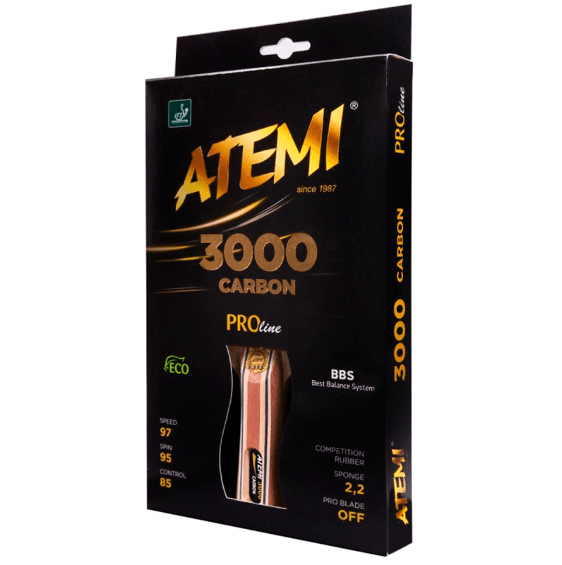Ракетка для настільного тенісу Atemi 3000 PRO Carbon ECO-Line